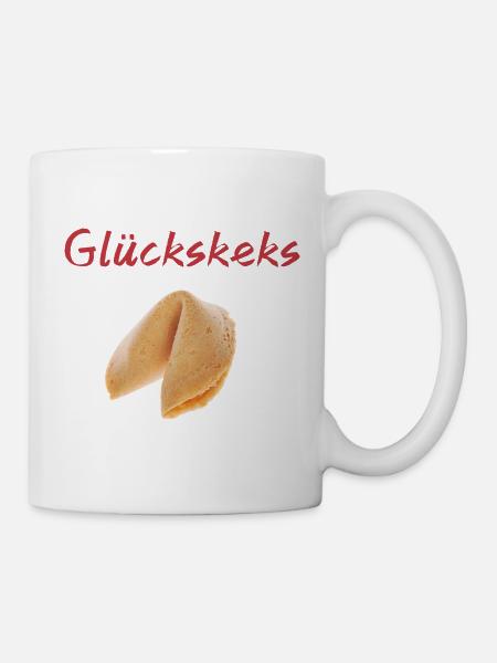 Glückskeks - Tasse - Weiß