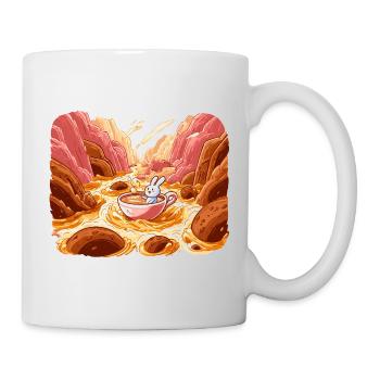 Cuddly tea in the lava valley - Mug - white - Right