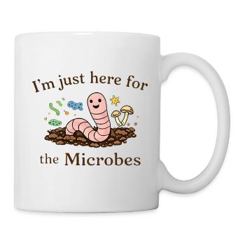 Regenwurm Bodenleben Mikroorganismen Gärtner Garte - Tasse - Weiß - Rechts