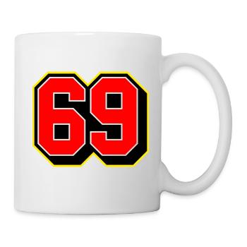 Bold 69 Sports Jersey Number - Mug - white - Right