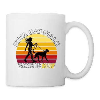Diva Catwalk - Regardez-nous briller rétro - Mug blanc - blanc - Droite
