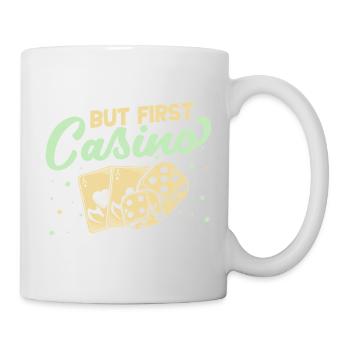 Fan de jeux d’argent mais premier casino - Mug blanc - blanc - Droite