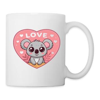 Koalaherz süße Liebe - Tasse - Weiß - Rechts