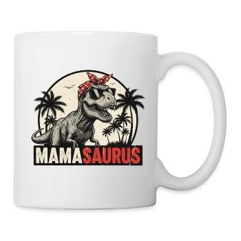 Mamasaurus – Un design T-Rex cool pour les mamans - Mug blanc - blanc - Droite