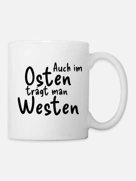 Osten Westen - Tasse - Weiß