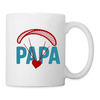 Papa Paragliding Heart - Mug - white - Right