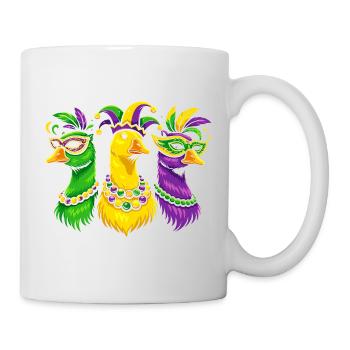 Karnevalstrio der Maskenvögel - Tasse - Weiß - Rechts
