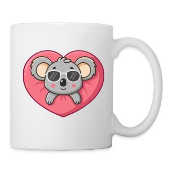 Koala Heart Glam-Sonnenbrille Cool - Tasse - Weiß - Rechts
