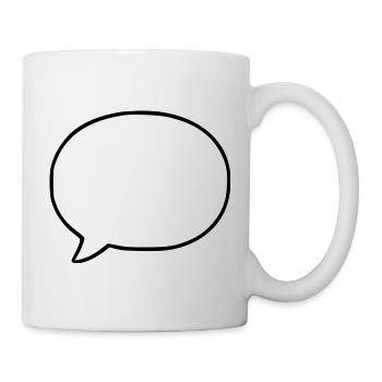 Personnalisez votre propre bande dessinée en bulles de dialogue - Mug blanc - blanc - Droite