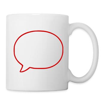 Personnalisez votre propre bande dessinée en bulles de dialogue - Mug blanc - blanc - Droite