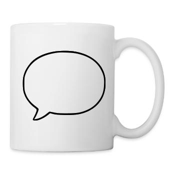 Personnalisez votre propre bande dessinée en bulles de dialogue - Mug blanc - blanc - Droite