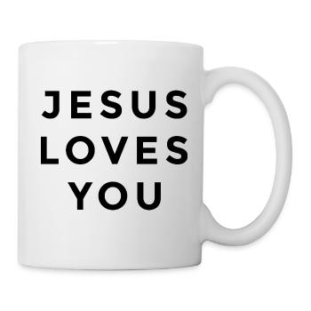 Jésus t’aime | Foi chrétienne - Mug blanc - blanc - Droite