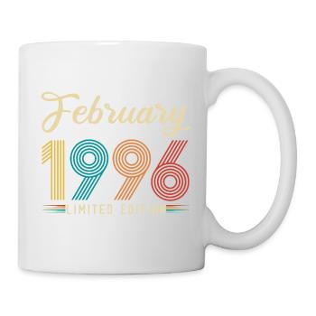 30th Anniversary February 1996 30 Years Vintage Retro - Mug - white - Right