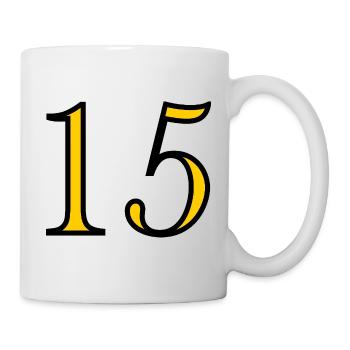 15. 15 ANS. 15e ANNIVERSAIRE. ANNIVERSAIRE 15 ANS. - Mug blanc - blanc - Droite