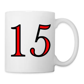 15. 15 ANS. 15e ANNIVERSAIRE. ANNIVERSAIRE 15 ANS. - Mug blanc - blanc - Droite