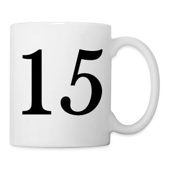 15. 15 YEARS. 15th ANNIVERSARY. 15 YEAR ANNIVERSARY. - Mug - white - Right