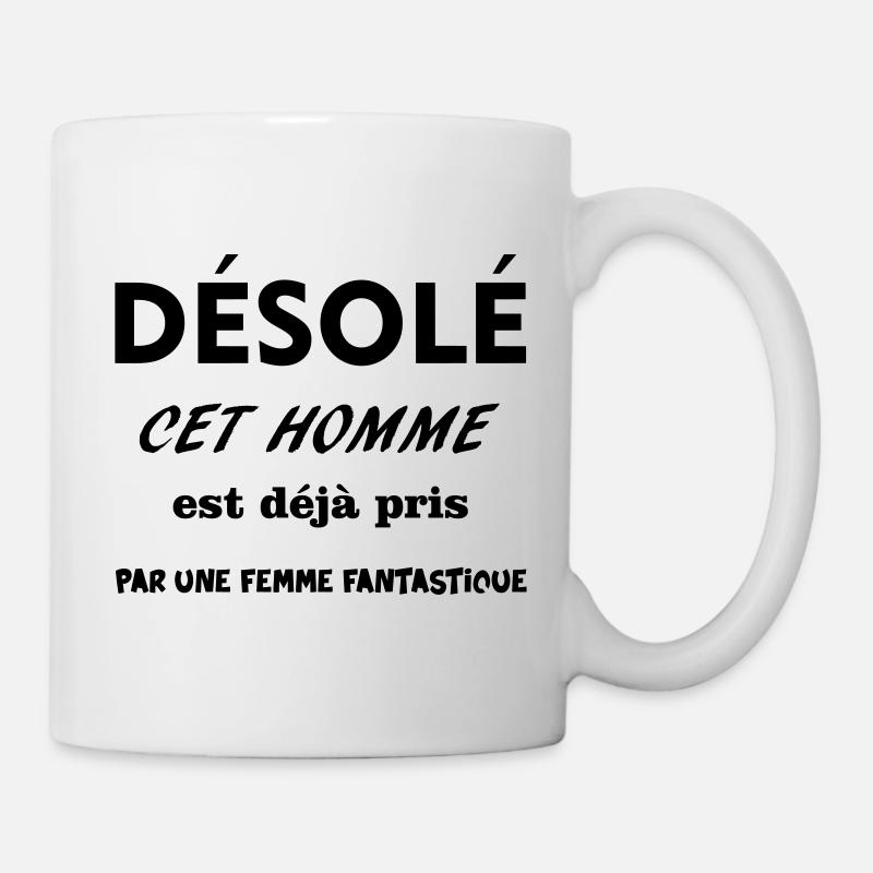 HOMME PRIS - Mug blanc - blanc