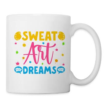 Artiste, peintre, graphisme, sueur, art, rêves, expression. - Mug blanc - blanc - Droite
