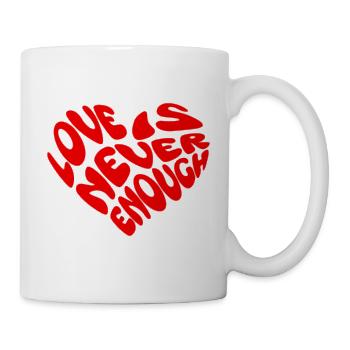 One Love Heart Shape Design - Mug - white - Right