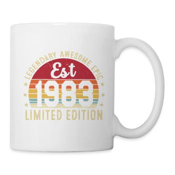 43rd Anniversary - Vintage Gift 1983 - Mug - white - Right