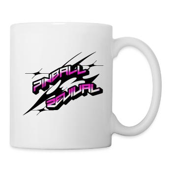 Pinball Revival Neon Retro - Tasse - Weiß - Rechts