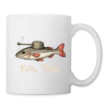 Fish Tank – Funny Fish Word Game - Mug - white - Right