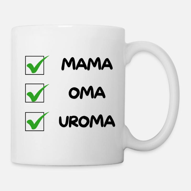 UROMA Checkliste - Tasse - Weiß