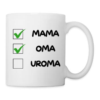 Liste de contrôle OMA - Mug blanc - blanc - Droite