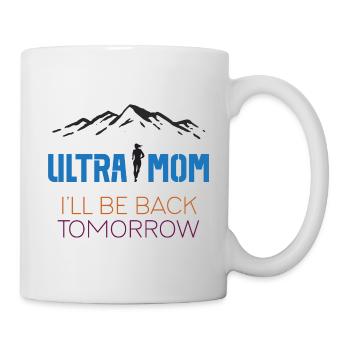 Ultra Maman - Je reviens demain - Mug blanc - blanc - Droite