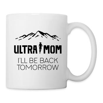 Ultra Maman - Je reviens demain - Mug blanc - blanc - Droite
