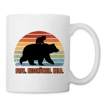 Daddy You're My Hero Protector Dad Bear - Mug - white - Right
