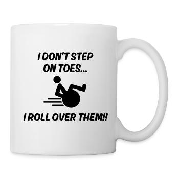 Je ne me mets pas sur la pointe des pieds. Je me retourne dessus # - Mug blanc - blanc - Droite