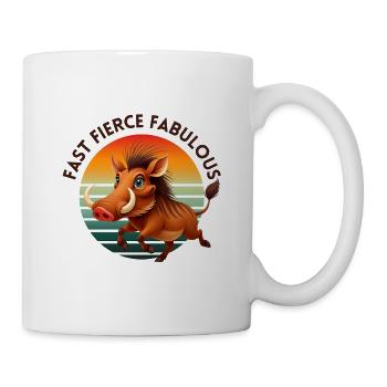 Retro Style Warthog in the Sun - Mug - white - Right