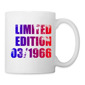 60e anniversaire Édition Limitée 03/1966 - Mug blanc - blanc - Droite