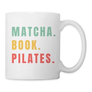 PILATES DE LIVRES MATCHA - Mug blanc - blanc - Droite