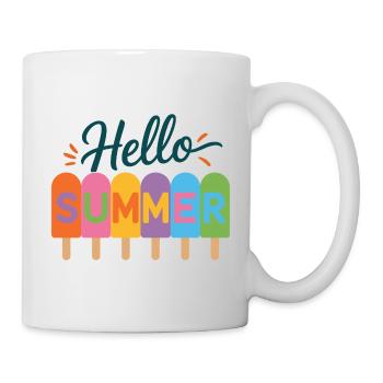 Hallo Sommer - Tasse - Weiß - Rechts