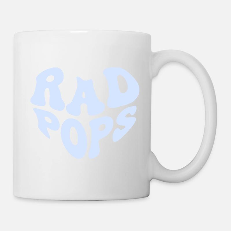 Retro Rad Pops Heart - Cool Pops (Custom Color) - Mug - white