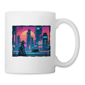 Retro Wave Tokyo Cyber - Mug - white - Right