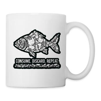 Fish Waste: Consumes Throws Repeats - Mug - white - Right