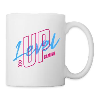 Neon Retro Gaming Logo 80s Vibe - Mug - white - Right