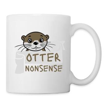Otter Nonsense Lustig Wortspiel Otter Liebe Spruch - Tasse - Weiß - Rechts