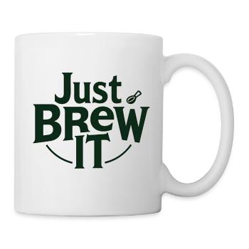 Just Brew It Logo Tee - Mug blanc - blanc - Droite