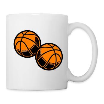 Équipe de Basketball Symbol - Mug blanc - blanc - Droite