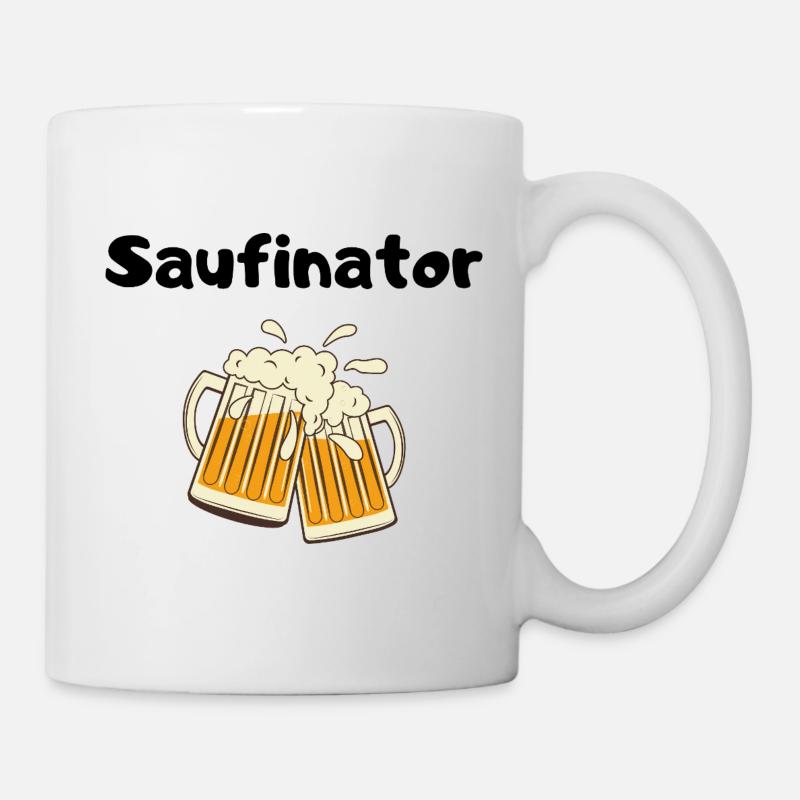 Saufinator - Tasse - Weiß