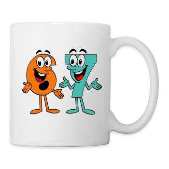 Six Seven Cartoon - Mug - white - Right