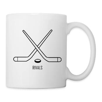Rivaux, design hockey, motif de rivalité - Mug blanc - blanc - Droite