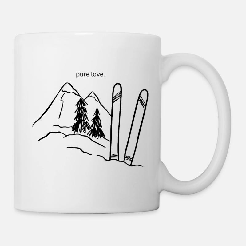 Ski Amour Pur - Mug blanc - blanc