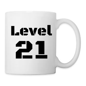 Level 21 - Tasse - Weiß - Rechts