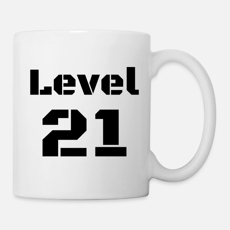 Niveau 21 - Mug blanc - blanc