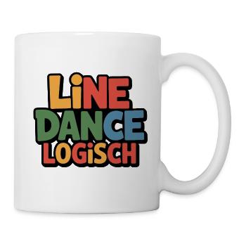 Line Dance Logisch - Tasse - Weiß - Rechts